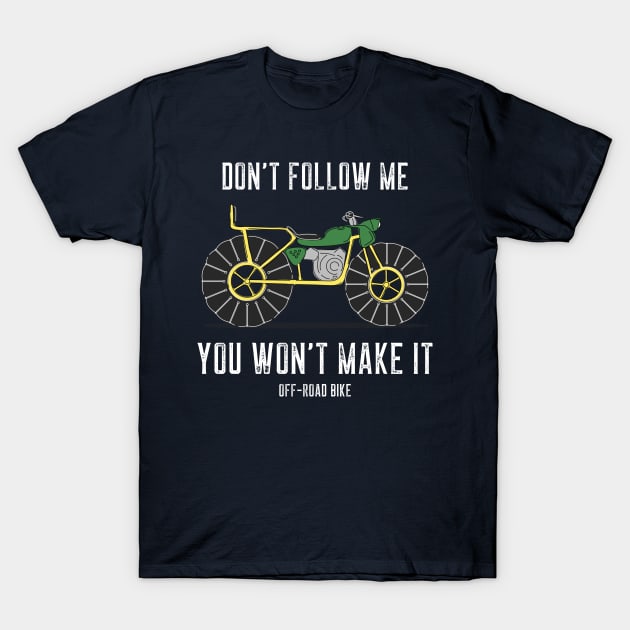 off road bike lovers T-Shirt by WOAT